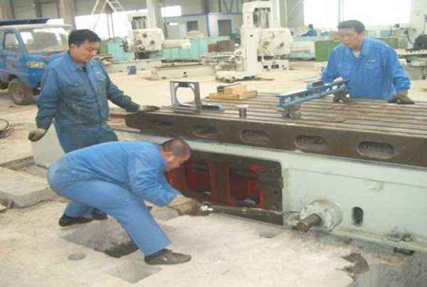 六米龍門銑床安裝